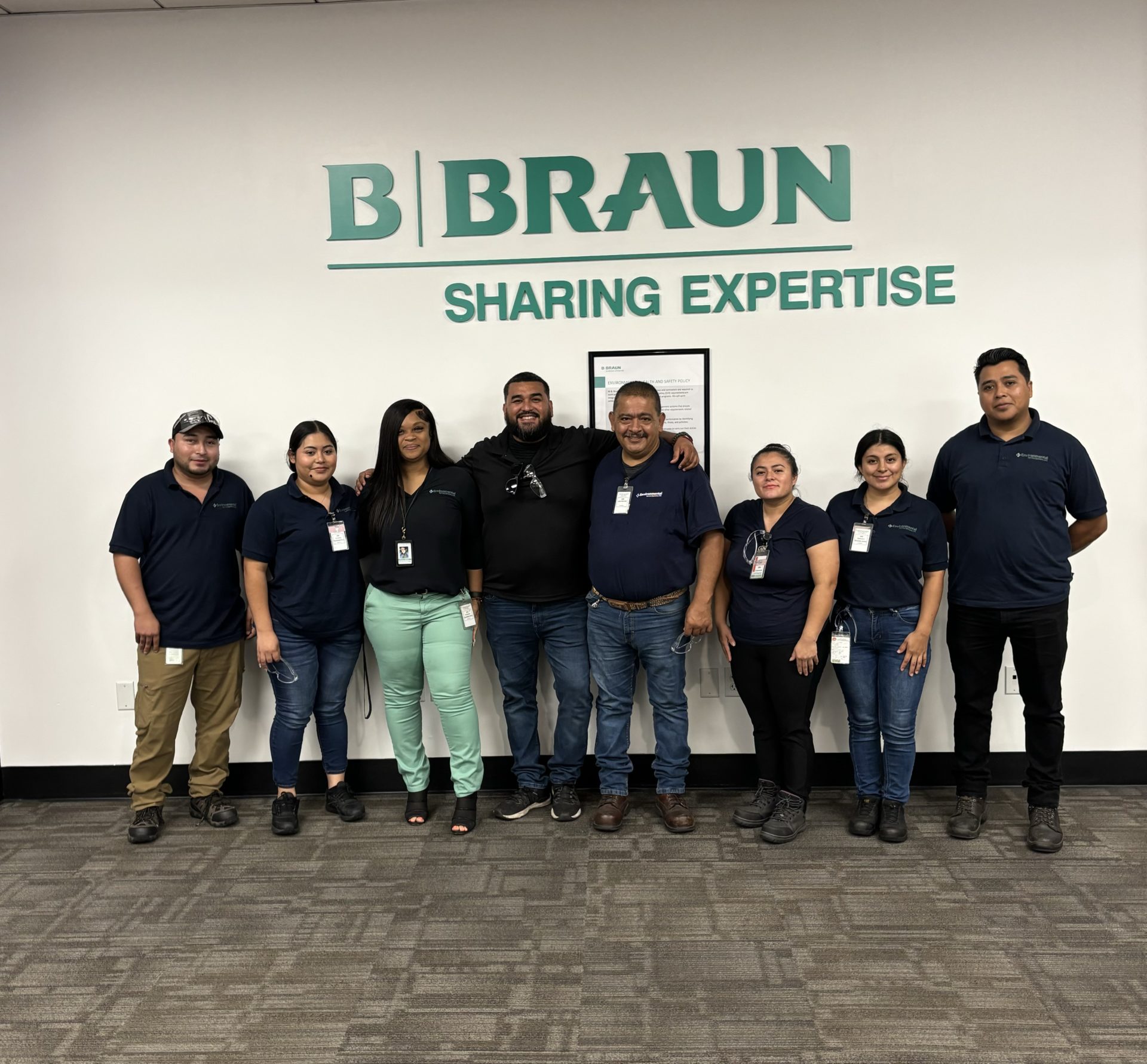 Site Visit: B Braun CA – PM Cleaning Team with Manager Ivan Valdivia